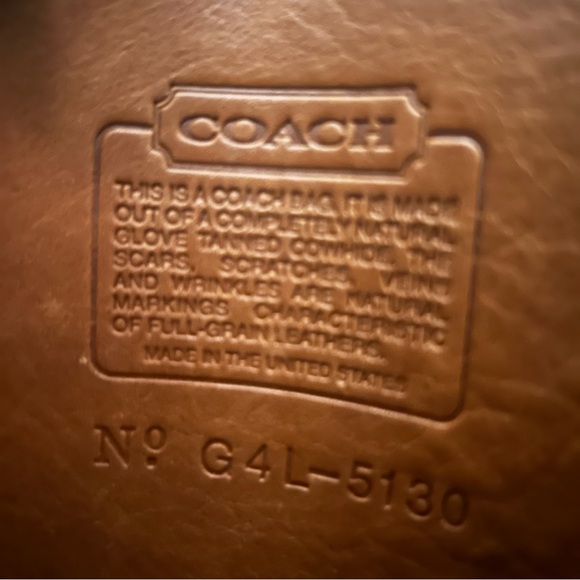 Vintage Coach Station Bag 5130 in British Tan - Picture 6 of 8